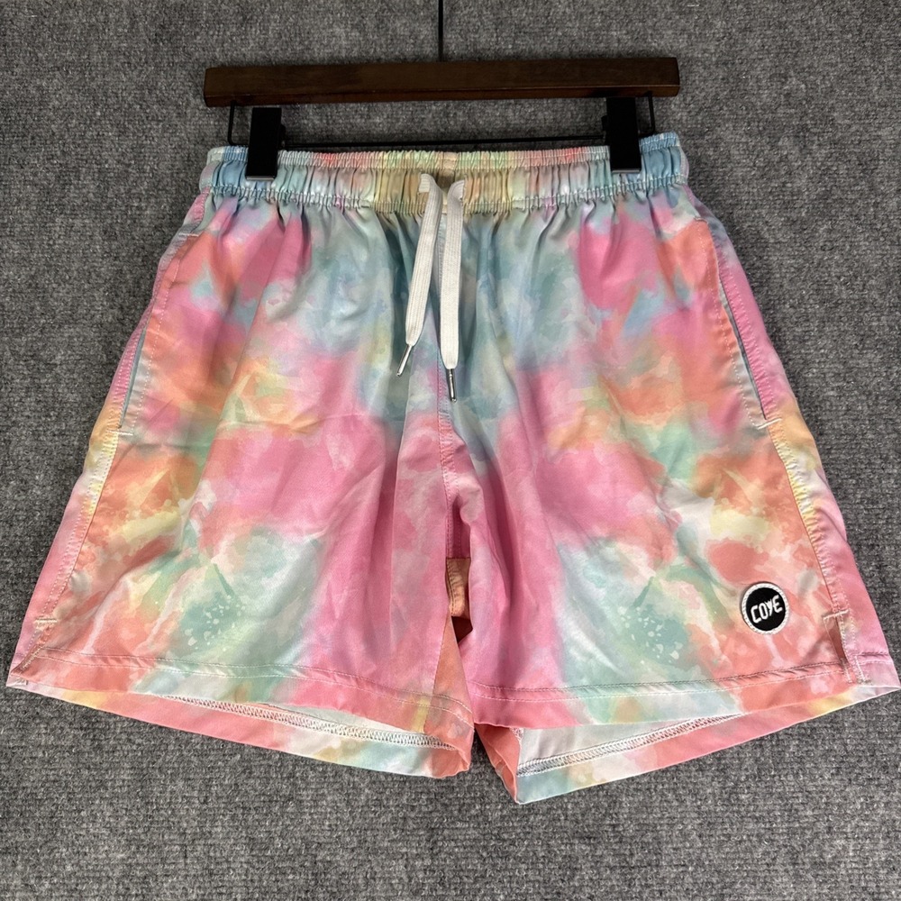 COVE USA Shorts Mens 30 Watercolor Performance Running Gym Swim Athleisure